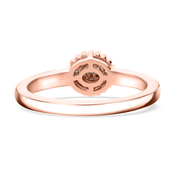 Diamant Ring, 925 Silber mit  Roségold Vermeil image number 2