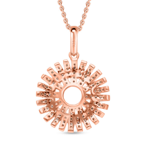 Nat&uuml;rlicher Champagner-Diamant-Anh&auml;nger mit Kette. 50cm - 0,50 ct. image number 5