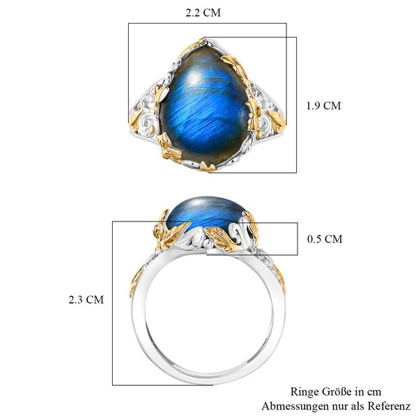 AAA Labradorit Ohrringe - 8,86 ct. image number 6