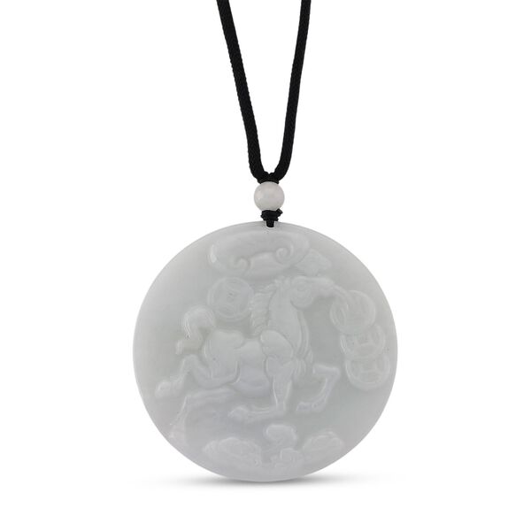 EXTREM SELTEN Nat&uuml;rliche Wei&szlig;e Jade Halskette Flexibles (ca. 70 cm) ca. 135.00 ct image number 0