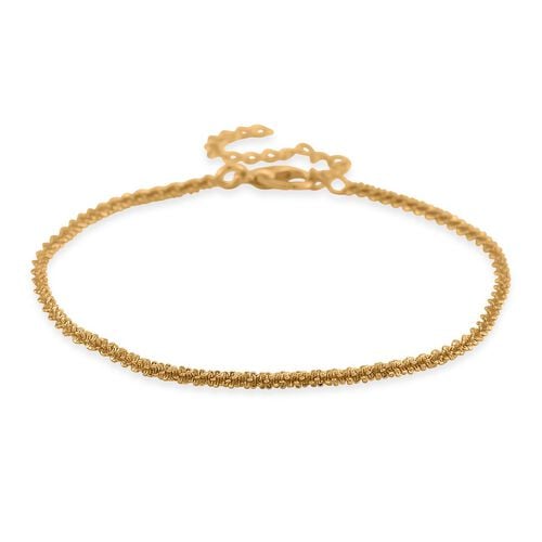 Funkel Armband, Messing Goldfarben ca. 19 cm image number 0