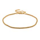 Funkel Armband, Messing Goldfarben ca. 19 cm