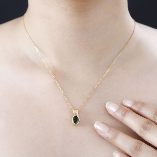 Nat&uuml;rlicher Chromdiopsid-Anh&auml;nger - 1,01 ct. image number 3