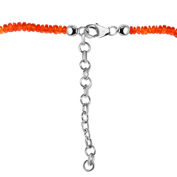 Farbige, &auml;thiopische Opal-Perlen-Halskette in Silber image number 5