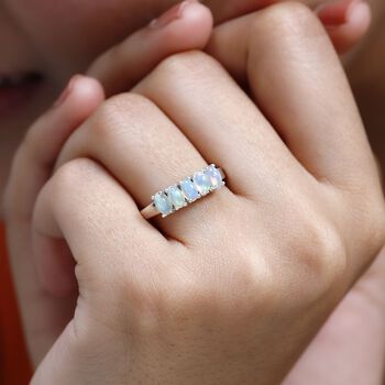 AA Nat&uuml;rlicher, &auml;thiopischer Welo Opal Ring, ca. 1,00 ct