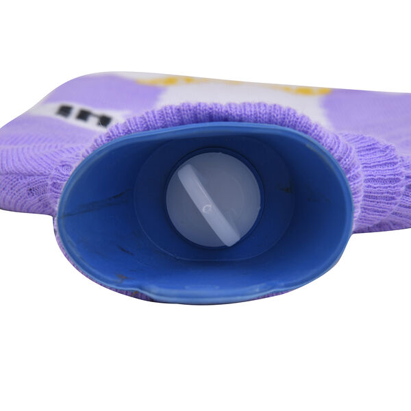 2er-Set Wärmflasche mit Strickbezug, 2000ml und 1 Paar rutschfeste Haussocken mit Sherpa Futter, Einheitsgröße 18x32 cm  image number 5