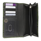 Geldbörse aus 100% geprägtem Leder mit Pythonmuster und RFID Schutz, Grün image number 5