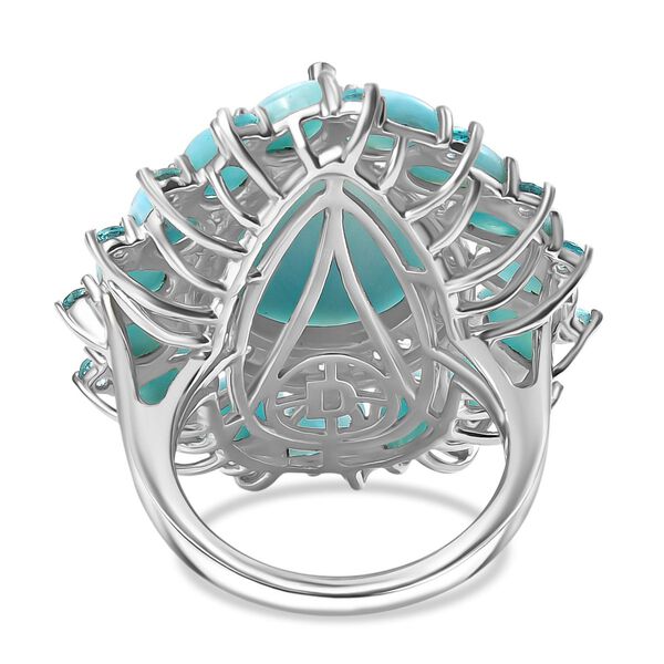 D'Joy Larimar, Neon Apatit und Zirkon Ring - 21,59 ct. image number 6