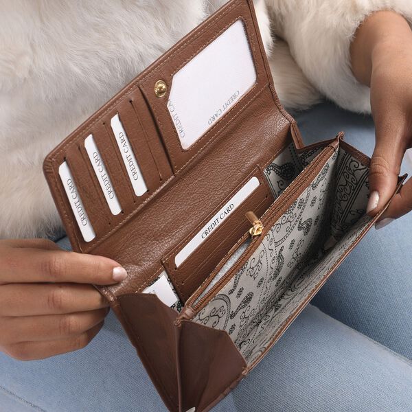 Echtleder Geldb&ouml;rse, braun image number 5