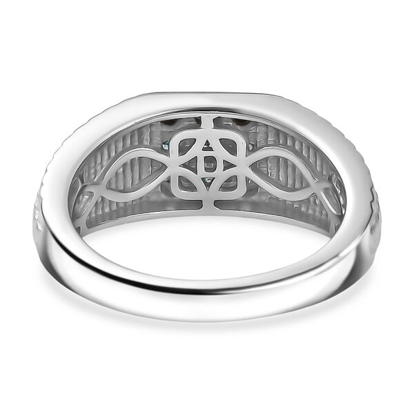 D'Joy blauer Diamant Herrenring image number 6