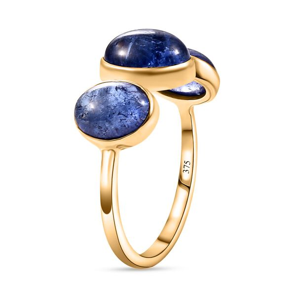 AAA Tansanit Ring in 375 Gold - 6,19 ct. image number 5
