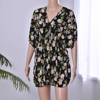 Kurz&auml;rmeliges tailliertes Top, 75x26cm, schwarz