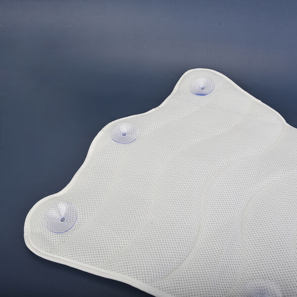 Rutschfeste Ganzkörper-Badewannen-Matte mit Kissen, 119x53 cm, Weiß image number 5