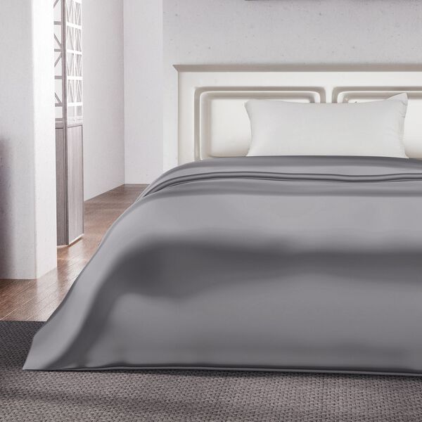 Serenity Night - Steppdecke aus 100% Maulbeerseide, 350gsm, Grau image number 8