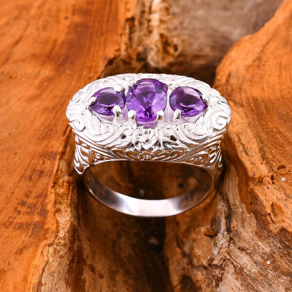 Royal Bali Kollektion- Afrikanischer Amethyst-Ring - 3,25 ct. image number 1