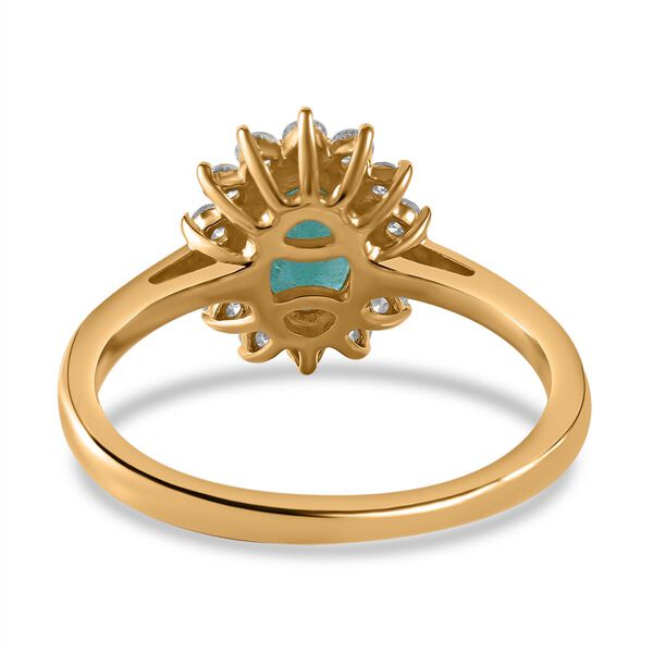 AAA Kagem Sambischer Smaragd und  Diamant Ring, ca. 1,54 ct image number 5