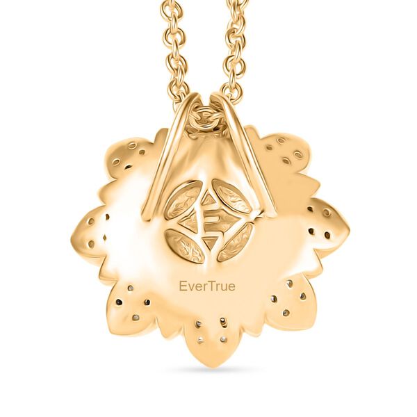 Süßwasserperle und Zirkon Anhänger mit 50cm Kette image number 5