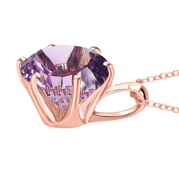 Rose De France Amethyst Anh&auml;nger mit 50cm Kette - 5,60 ct. image number 4