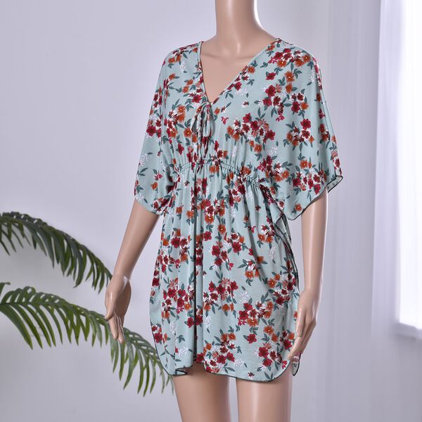 Kurz&auml;rmeliges, tailliertes Top, Gr&uuml;n image number 3