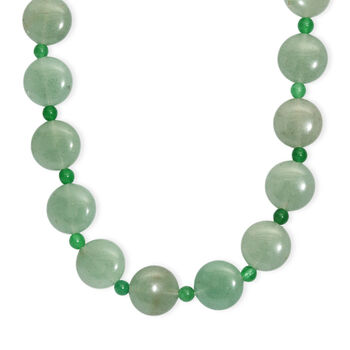 EverTrue gr&uuml;ne Aventurin 45+5cm Halskette - 240 ct.