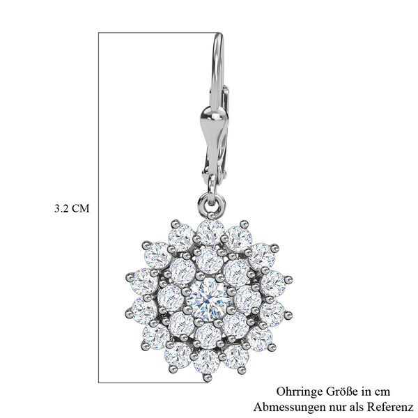 Moissanit Ohrh&auml;nger- 3,12 ct. image number 6