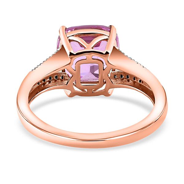 AAA Patroke Kunzit und Diamant Ring in 585 Gold - 4,68 ct. image number 8