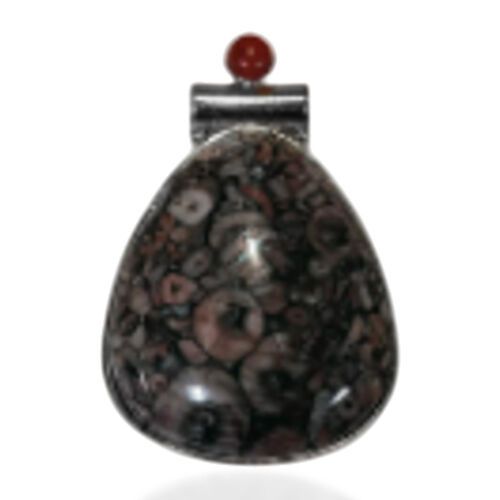 Fancy Jaspis, Roter Jaspis Anhänger ca. 75,00 ct. image number 0