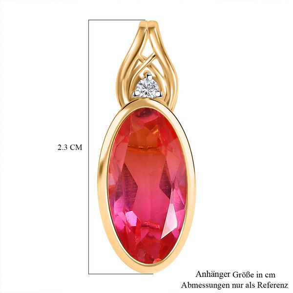 Sunset Triplett Quarz Anhänger, ca. 3,56 ct. image number 6