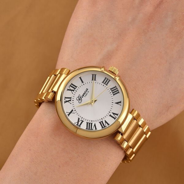GENOA - Automatik-Armbanduhr mit Dandong-Uhrwerk, Edelstahl, IP-Goldbeschichtung image number 1