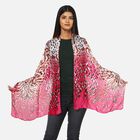 100% natürlicher Satin Seiden Schal, Rosa