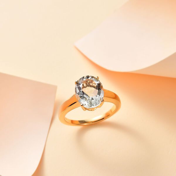 Prasiolith Ring - 3,37 ct. image number 2