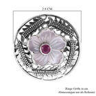 Royal Bali Kollektion - roter Granat und Perlmutt-Ring, 925 Silber (Größe 17.00) ca. 0,30 ct image number 5