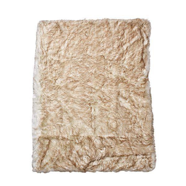 Kunstfell Teppich, Weiss meliert image number 2