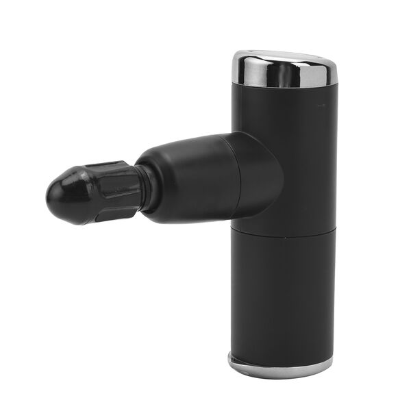 Mini-Massagepistole mit 4 abnehmbaren Massagek&ouml;pfen, Gr&ouml;&szlig;e 15,3x4,6 cm, Schwarz image number 2