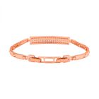 Weißes Zirkonia-Armband, ca. 19 cm, Roséfarben ca. 2.00 ct image number 4