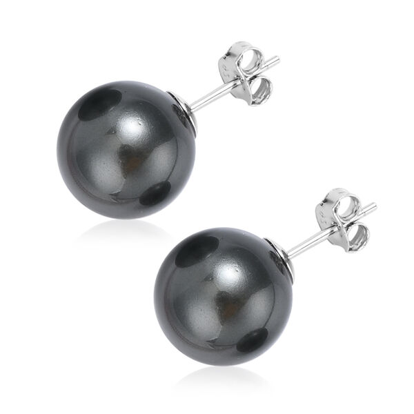 2er-Set- Tahiti Muschelkernperlen 50cm Halskette und Ohrstecker - 223,50 ct. image number 6