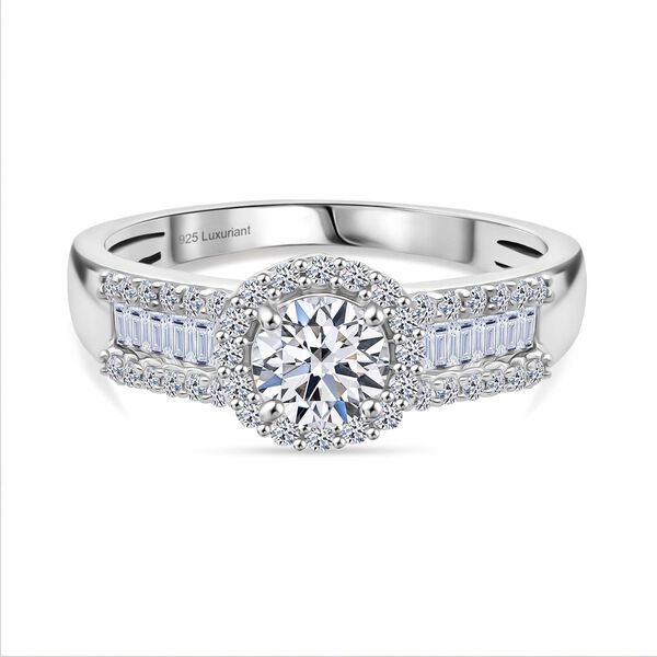 LUXURIANT DIAMOND - Lab Grown Diamant VS-EF IGI zertifiziert Ring 925 Silber rhodiniert (Gr&ouml;&szlig;e 20.00) ca. 1.00 ct