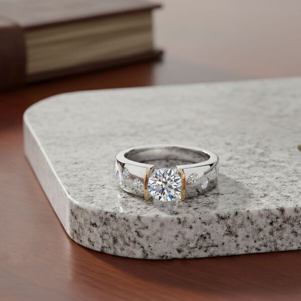 LUXURIANT DIAMANT - Lab Grown Diamant SI-GH SGL zertifiziert Ring 925 Silber rhodiniert (Größe 17.00) ca. 2,00 ct image number 1