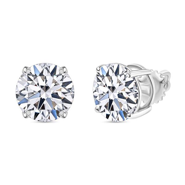 LUXURIANT DIAMOND - Lab Grown Diamant VS-E IGI zertifiziert, Ohrringe 950 Platin ca. 10.02 ct