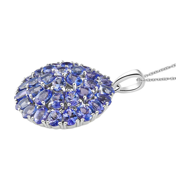 Tansanit-Anh&auml;nger mit Kette, 50 cm - 6,18 ct. image number 4