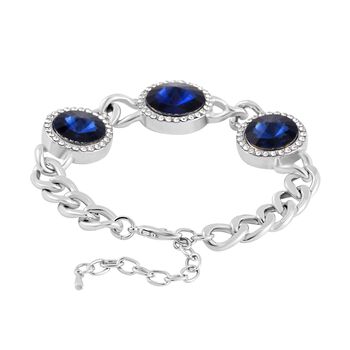 Glas, Wei&szlig;er Kristall Armband ca. 19 cm+ 5 cm Extender