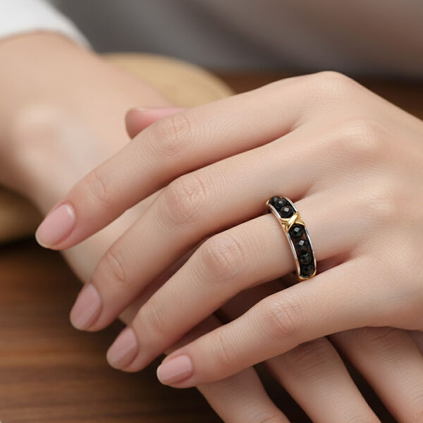 EverTrue AA schwarzer Spinell Ring - 6,50 ct. image number 2