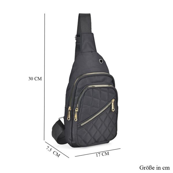 Brusttasche, RFID Schutz, schwarz image number 7