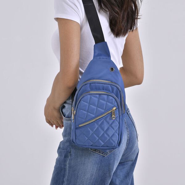 Stepp-Slingtasche, RFID Schutz, Blau image number 3