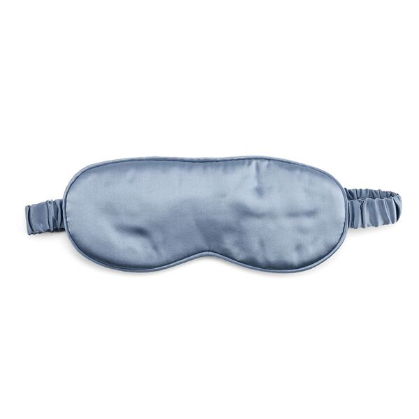 LA MAREY Augenmaske aus 19mm 100% Maulbeerseide mit 100% Seidenfüllung, Grau image number 0