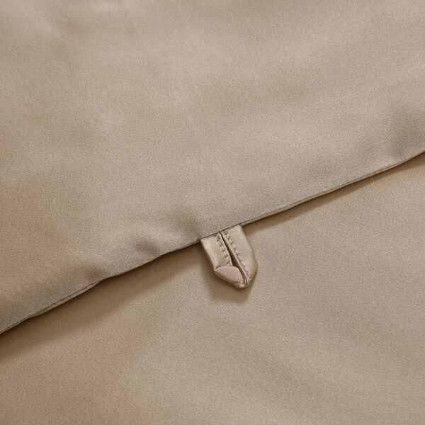 Serenity Night - 100% Maulbeerseide Sommerseidendecke mit Seidenf&uuml;llung Daunenkissen und Seidenkissenbezug Beige image number 13