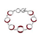 Koralle Armband ca. 19 cm 925 Silber ca. 8.00 ct