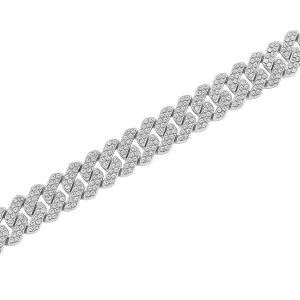 Wei&szlig;er Kristall Halskette ca. 50 cm Standard image number 3