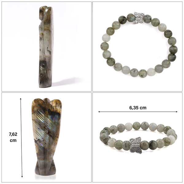 Handgefertigtes Labradorit-Geschenkset image number 5
