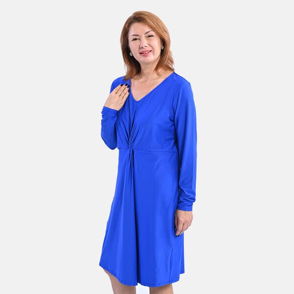 LA MAREY - Jersey-kleid, Gr&ouml;&szlig;e S, Kobaltblau image number 3